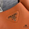 Prada Latest Model Tote Bag with Box - Genuine Italian Natural Grained Calfskin