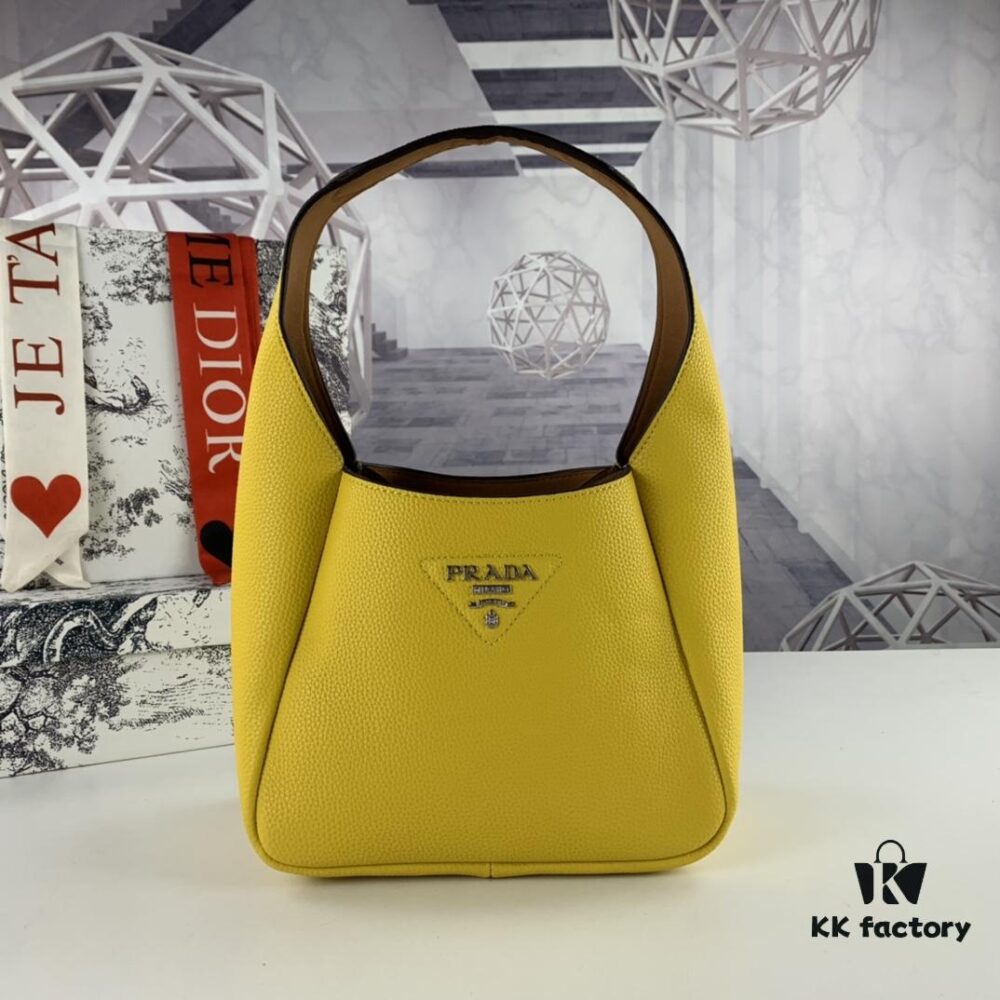 Prada Latest Tote Bag with Box - Genuine Italian Natural Grained Calfskin