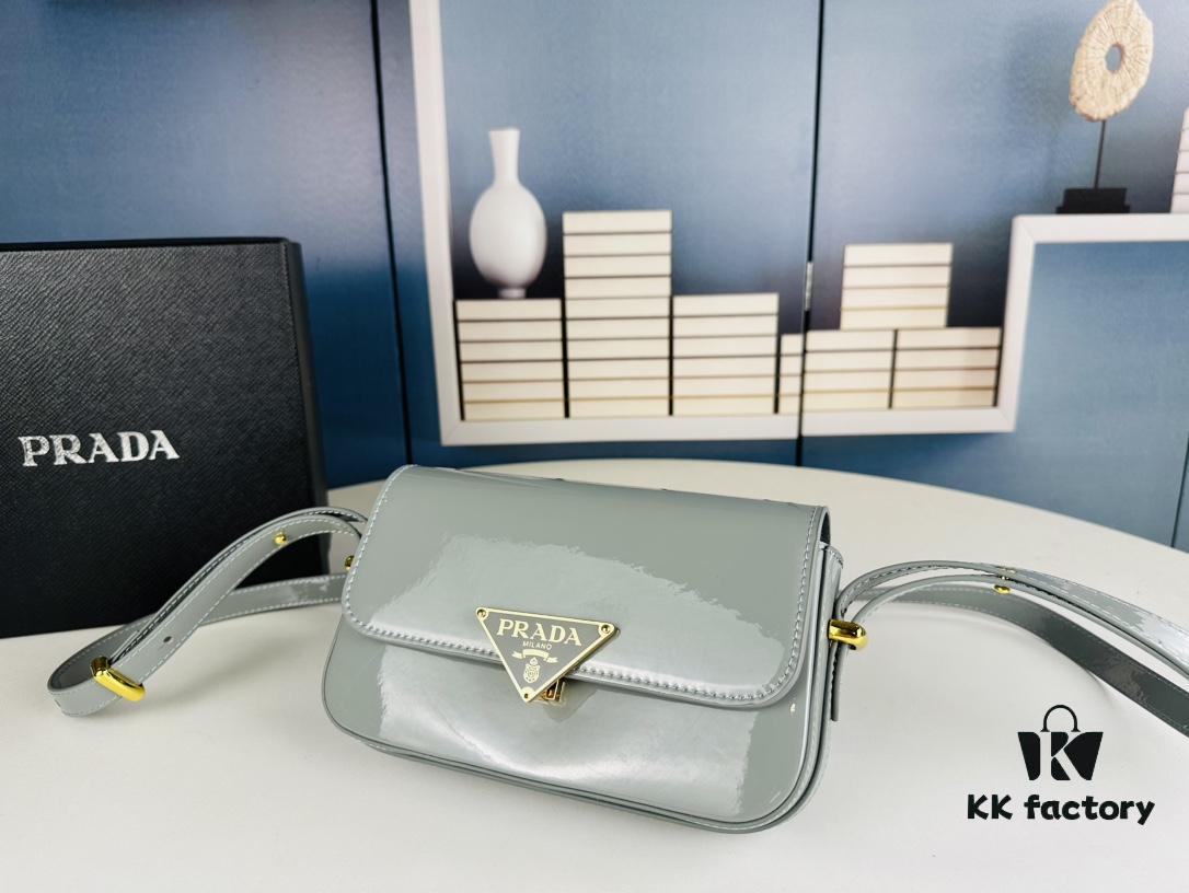 PRADA New Soft Calf Leather Box Bag, Size 21.5x13x5, Style No. 339