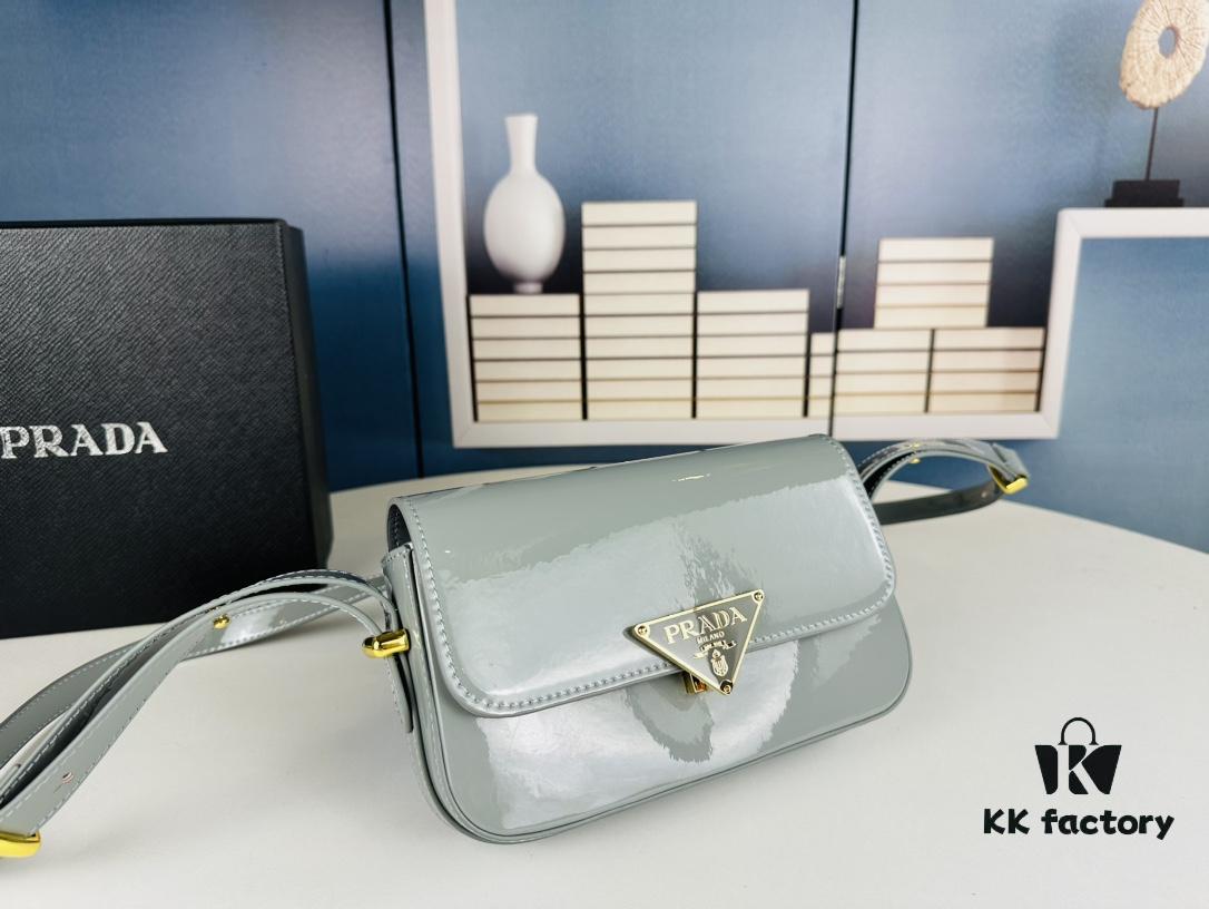 PRADA New Soft Calf Leather Box Bag, Size 21.5x13x5, Style No. 339