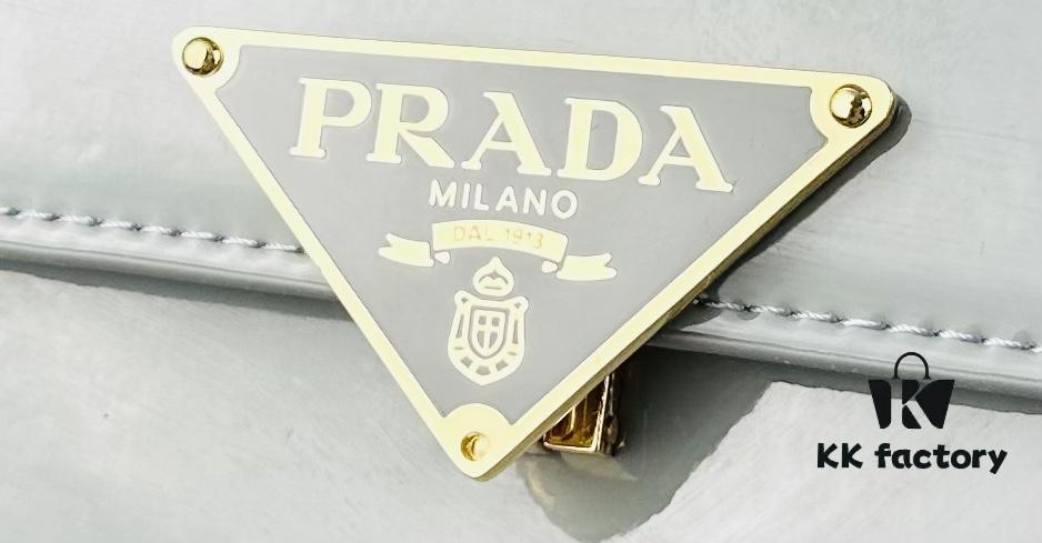 PRADA New Soft Calf Leather Box Bag, Size 21.5x13x5, Style No. 339