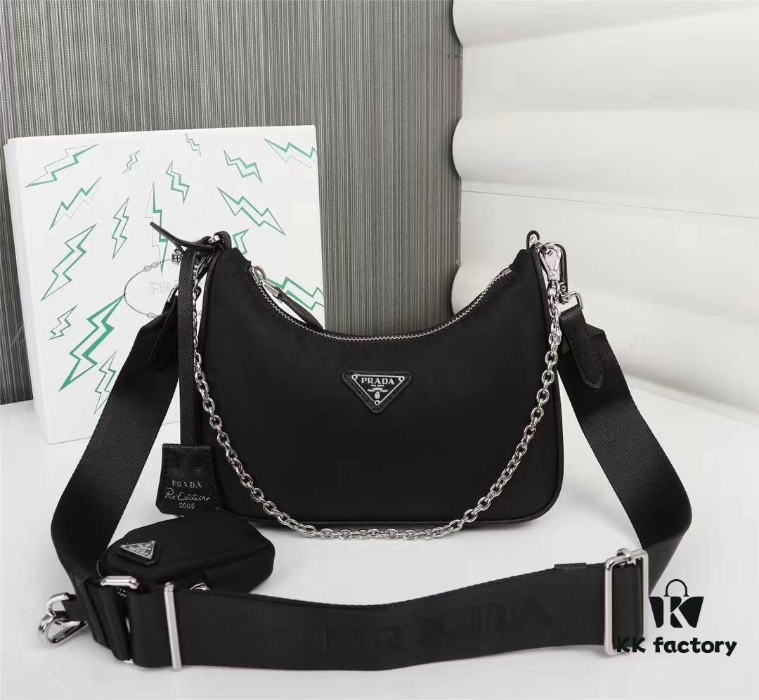 Prada Re-Edition Hobo High Bag in Gift Box Packaging