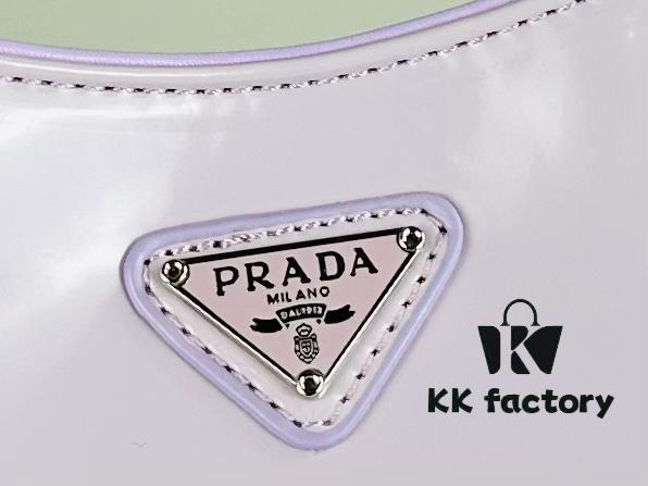 PRADA 2021 Spring/Summer Hobo Handbag, Calfskin Leather, Original Factory Custom Material