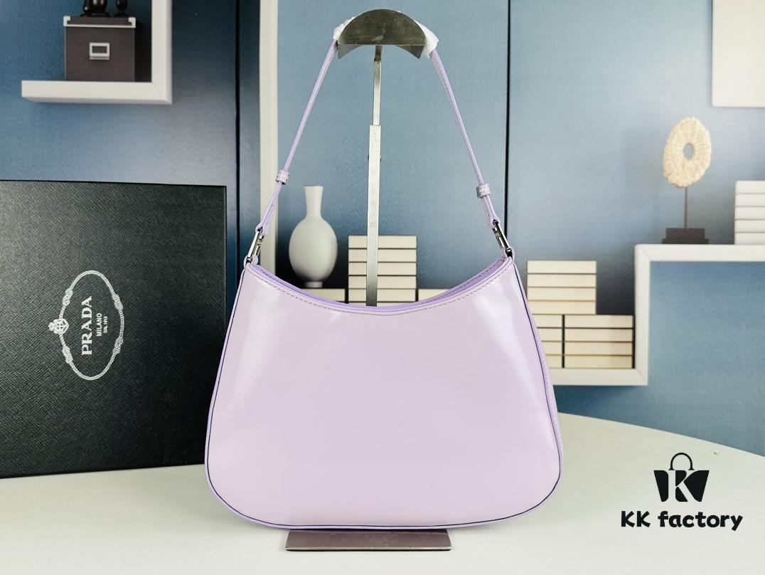 PRADA 2021 Spring/Summer Hobo Handbag, Calfskin Leather, Original Factory Custom Material