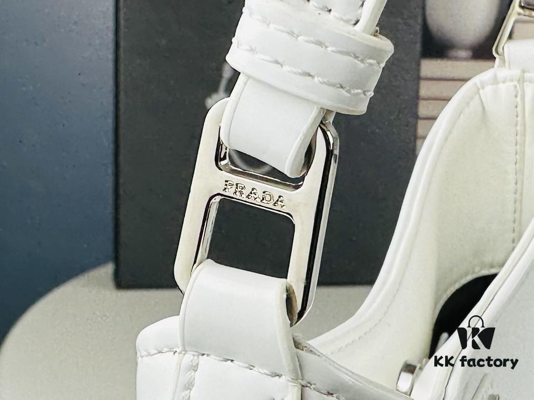 PRADA 2021 Spring/Summer Collection Hobo Handbag, Calfskin Leather, Original Factory Custom Material