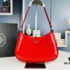 PRADA 2021 Spring/Summer Collection Hobo Handbag - Premium Calfskin, Lightweight and Stylish