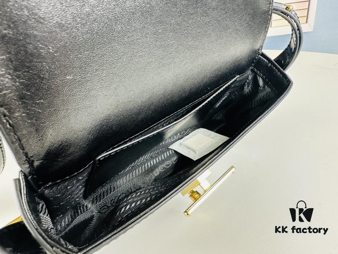 PRADA Soft Calf Shoulder Bag, Size 21.5x13x5, Model No. 339