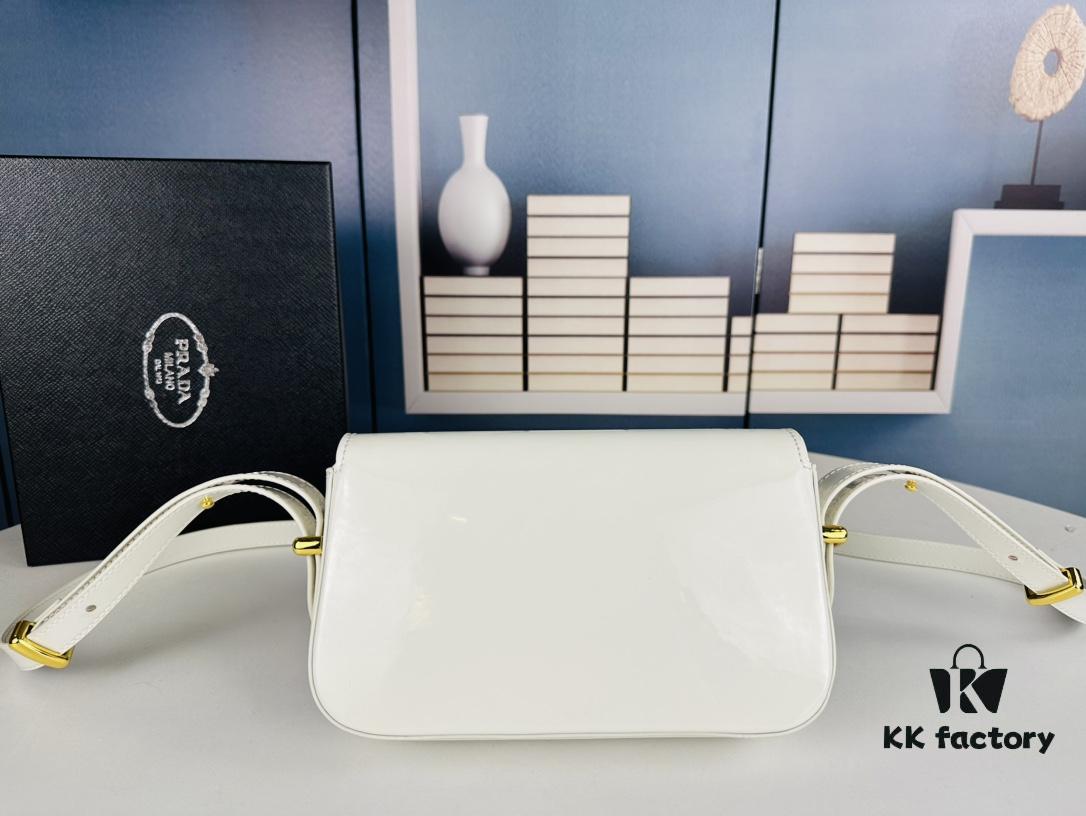 PRADA New Soft Calf Leather Box Bag, Size 21.5x13x5, Style No. 339