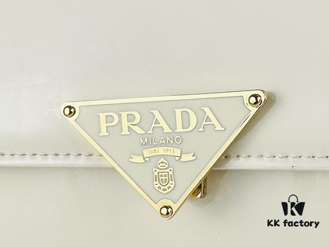 PRADA New Soft Calf Leather Box Bag, Size 21.5x13x5, Style No. 339