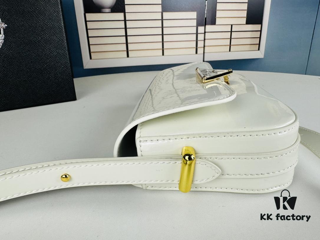 PRADA New Soft Calf Leather Box Bag, Size 21.5x13x5, Style No. 339