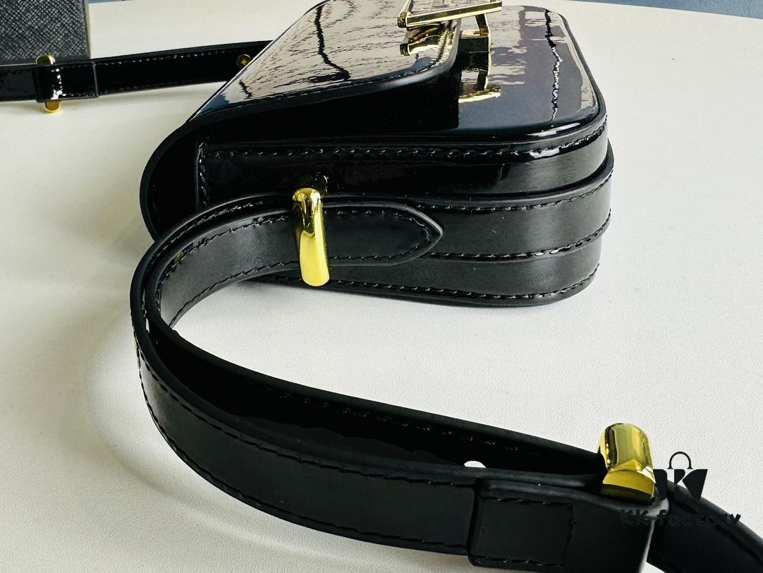 PRADA Soft Calf Shoulder Bag, Size 21.5x13x5, Model No. 339