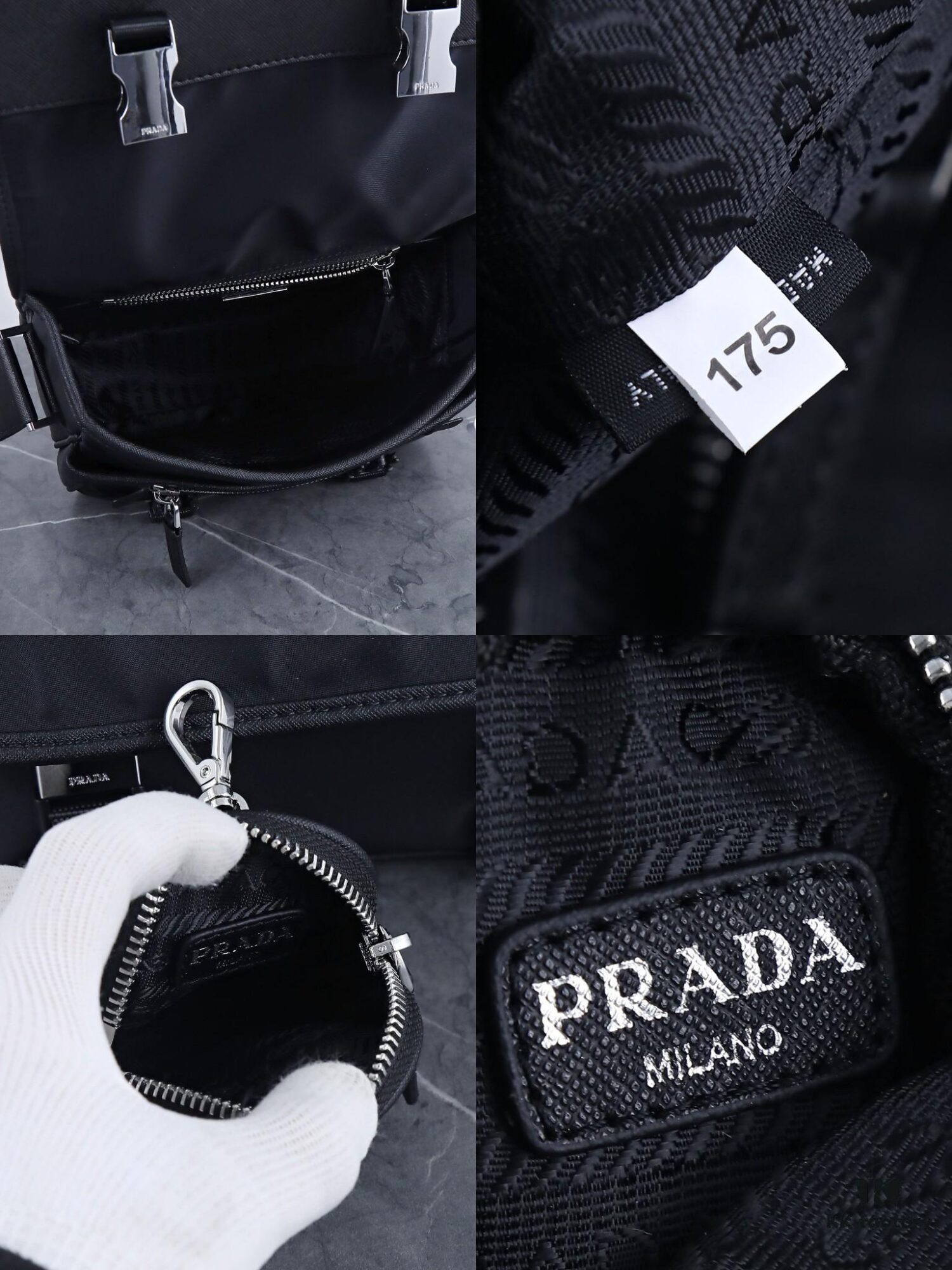 Prada Latest Tri-Combination Messenger Bag 2VD034