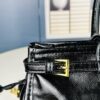 PRADA New Arrival Vintage Style Black Wax Leather Tote Bag