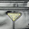 PRADA New Arrival Vintage Style Black Wax Leather Tote Bag