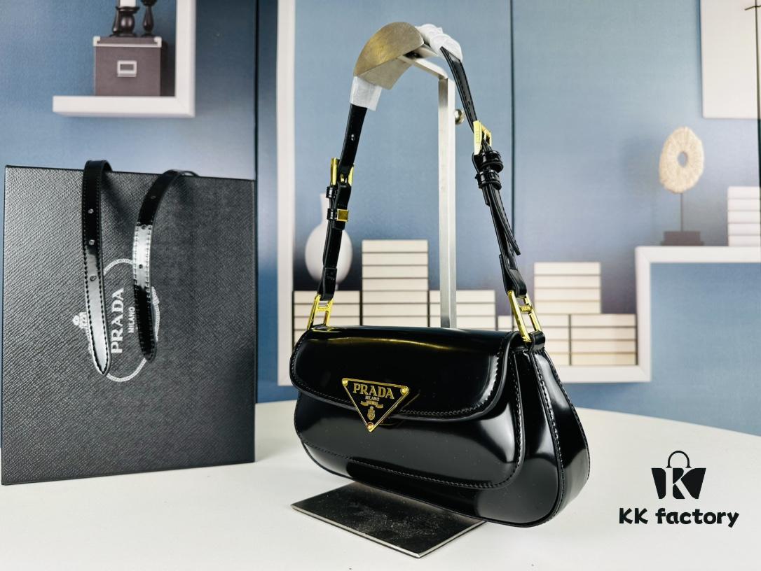 Prada Style Shoulder Bag (Box Included) Size 24x12x4, Model No. 817 - Calfskin Version