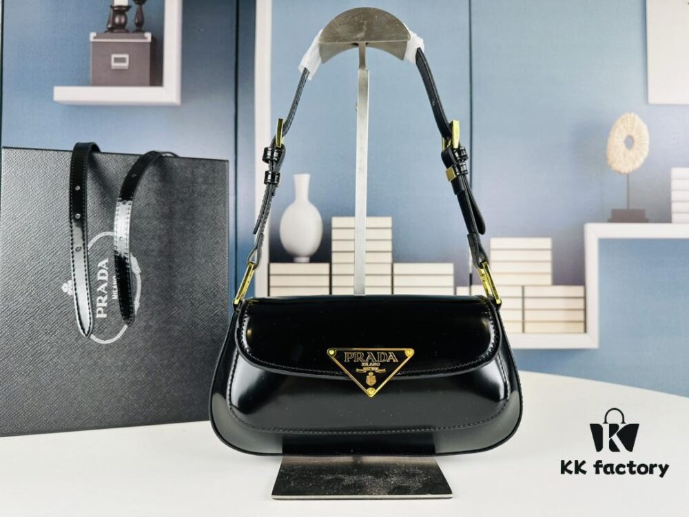 Prada Style Shoulder Bag (Box Included) Size 24x12x4, Model No. 817 - Calfskin Version