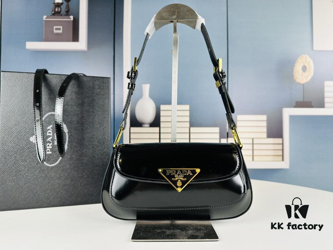 Prada Style Shoulder Bag (Box Included) Size 24x12x4, Model No. 817 - Calfskin Version