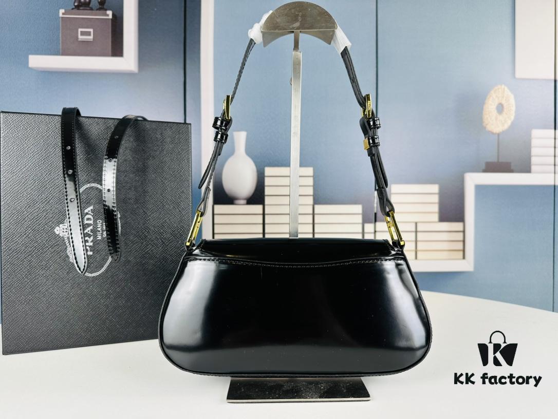 Prada Style Shoulder Bag (Box Included) Size 24x12x4, Model No. 817 - Calfskin Version