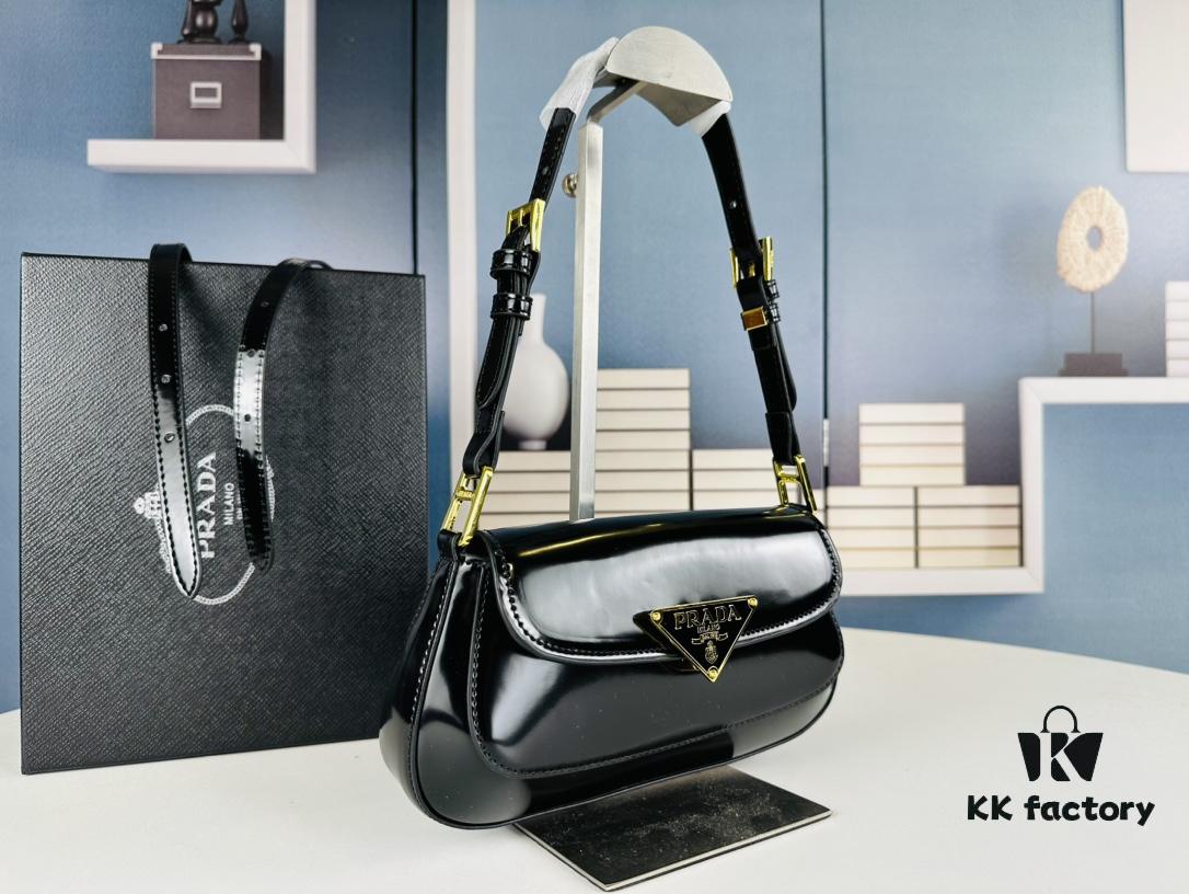 Prada Style Shoulder Bag (Box Included) Size 24x12x4, Model No. 817 - Calfskin Version