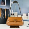 Prada-style Baguette Shoulder Bag (Box Included), Size 24x12x4, Model No. 817, Full Grain Leather Version
