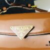 Prada-style Baguette Shoulder Bag (Box Included), Size 24x12x4, Model No. 817, Full Grain Leather Version