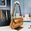 Prada-style Baguette Shoulder Bag (Box Included), Size 24x12x4, Model No. 817, Full Grain Leather Version