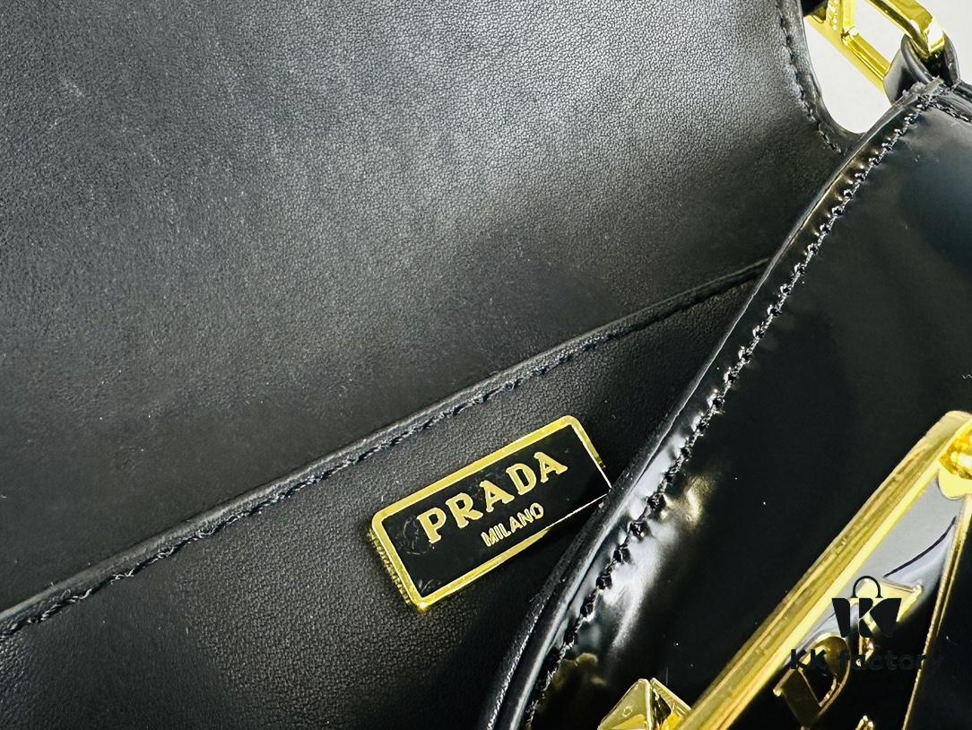 Prada Style Shoulder Bag (Box Included) Size 24x12x4, Model No. 817 - Calfskin Version