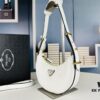 New Prada 1BH913 Moon / Crescent Bag with Box - Calfskin and Pale Gold Tone
