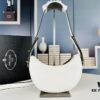 New Prada 1BH913 Moon / Crescent Bag with Box - Calfskin and Pale Gold Tone