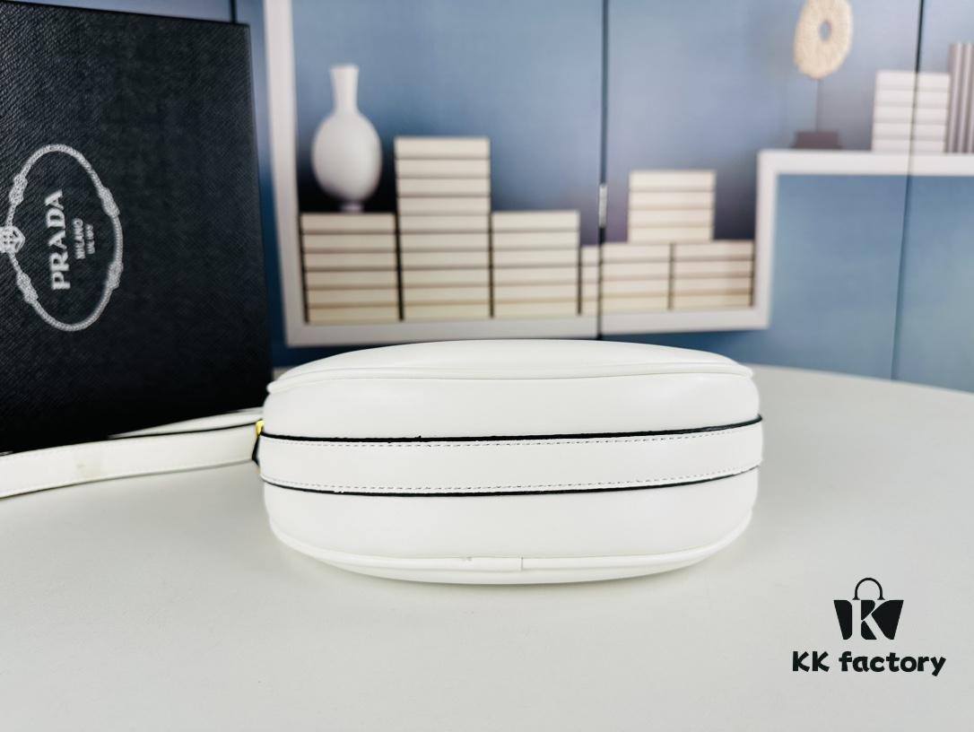 New Prada 1BH913 Moon / Crescent Bag with Box - Calfskin and Pale Gold Tone