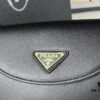 2024 Spring Prada Small Genuine Leather Shoulder Bag, Model 819, Elegant Oval Design with Gold Logo