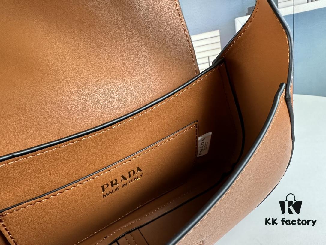 2024 Spring New Prada Small Genuine Leather Shoulder Bag, Model No. 819