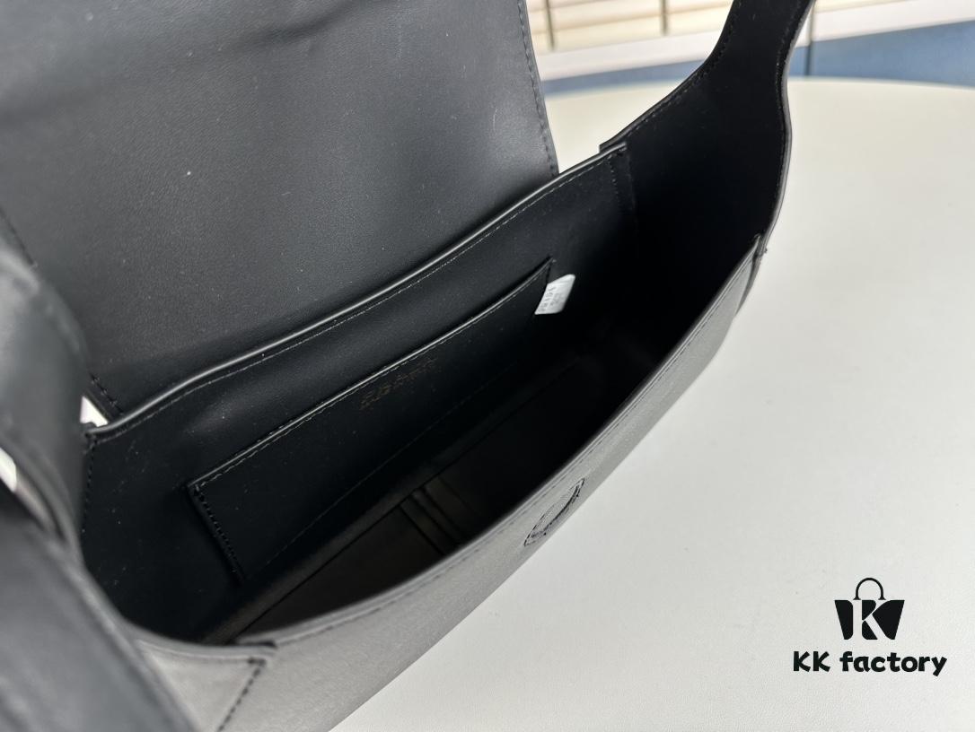 2024 Spring Prada Small Genuine Leather Shoulder Bag, Model 819, Elegant Oval Design with Gold Logo