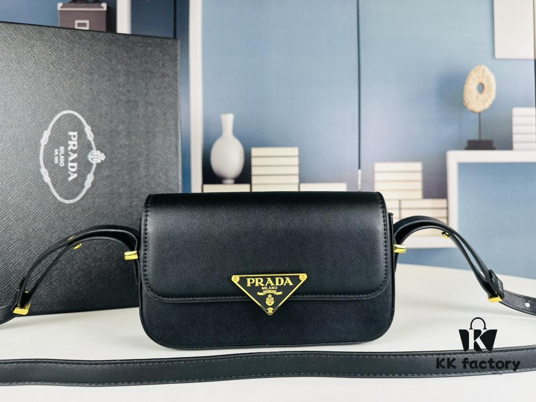 PRADA New Soft Calf Tofu Bag - Full Set with Box