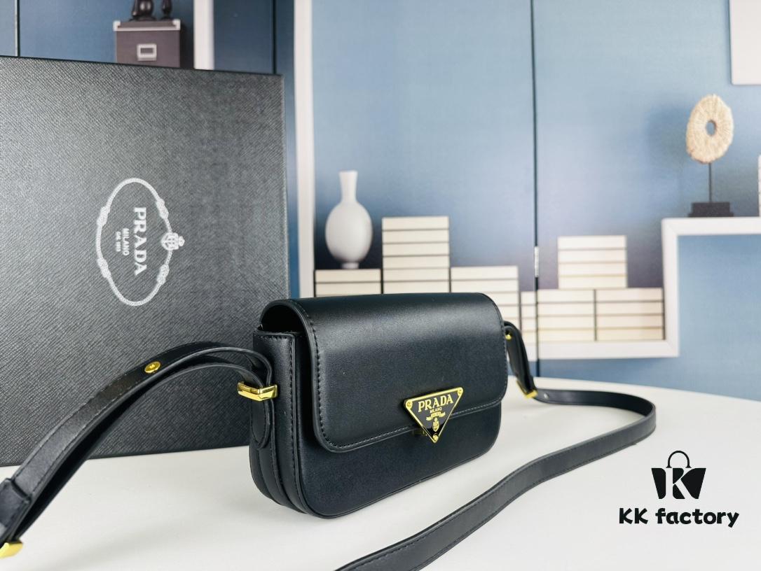 PRADA New Soft Calf Tofu Bag - Full Set with Box