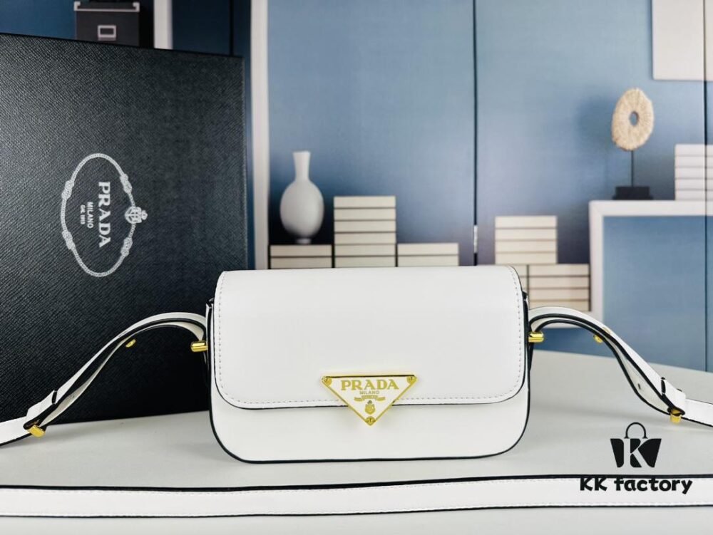 PRADA New Soft Calf Tofu Bag - Full Set with Box