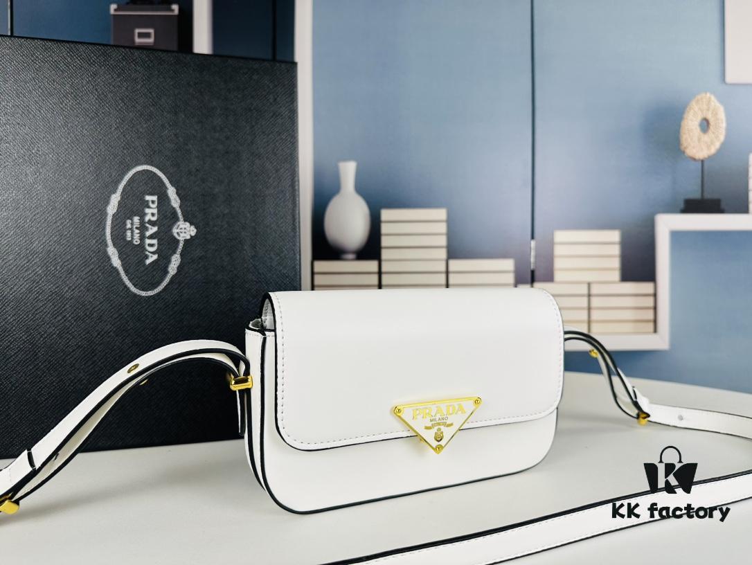 PRADA New Soft Calf Tofu Bag - Full Set with Box