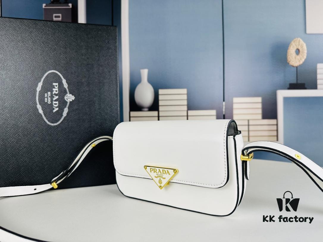 PRADA New Soft Calf Tofu Bag - Full Set with Box