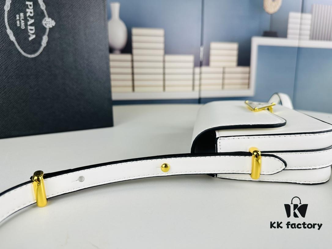 PRADA New Soft Calf Tofu Bag - Full Set with Box