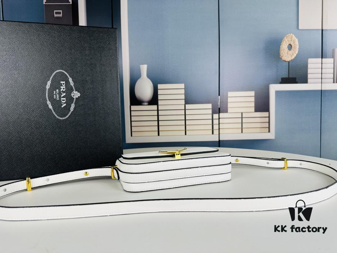 PRADA New Soft Calf Tofu Bag - Full Set with Box