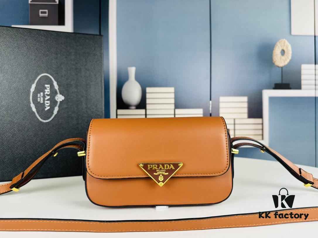 PRADA New Soft Calf Tofu Bag - Full Set with Box