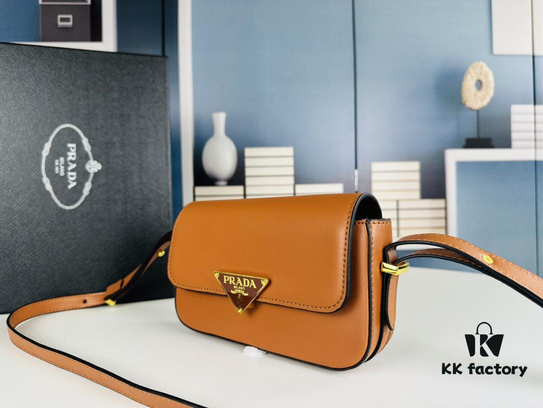 PRADA New Soft Calf Tofu Bag - Full Set with Box