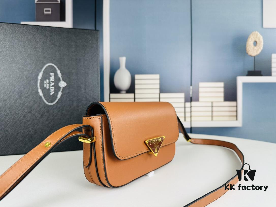 PRADA New Soft Calf Tofu Bag - Full Set with Box