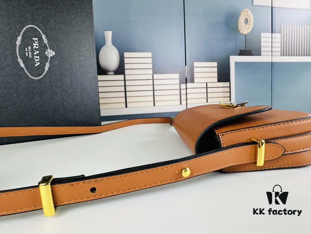 PRADA New Soft Calf Tofu Bag - Full Set with Box