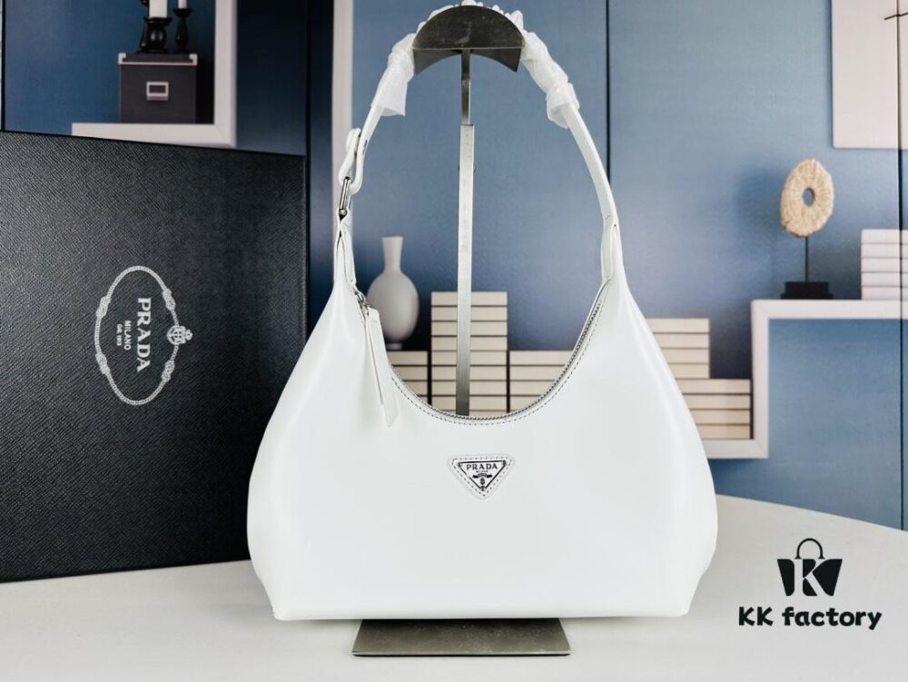 Prada Crescent Underarm Bag Full Set Packaging 818