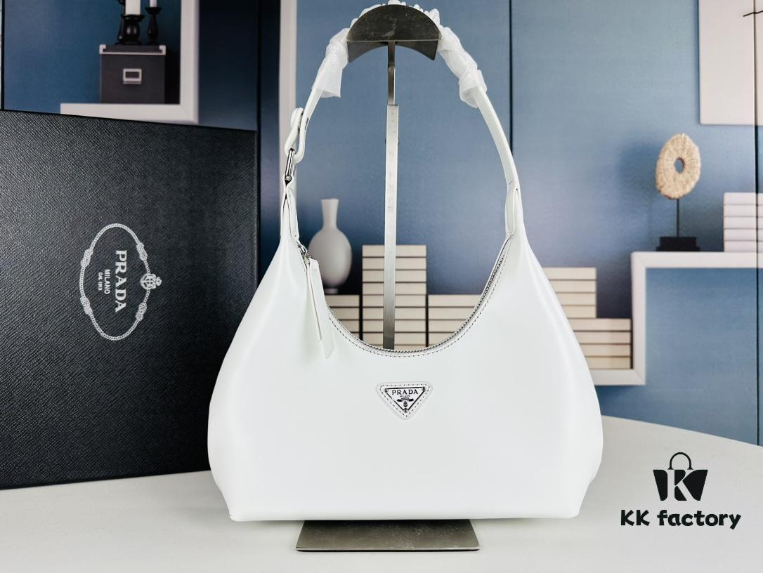 Prada Crescent Underarm Bag Full Set Packaging 818