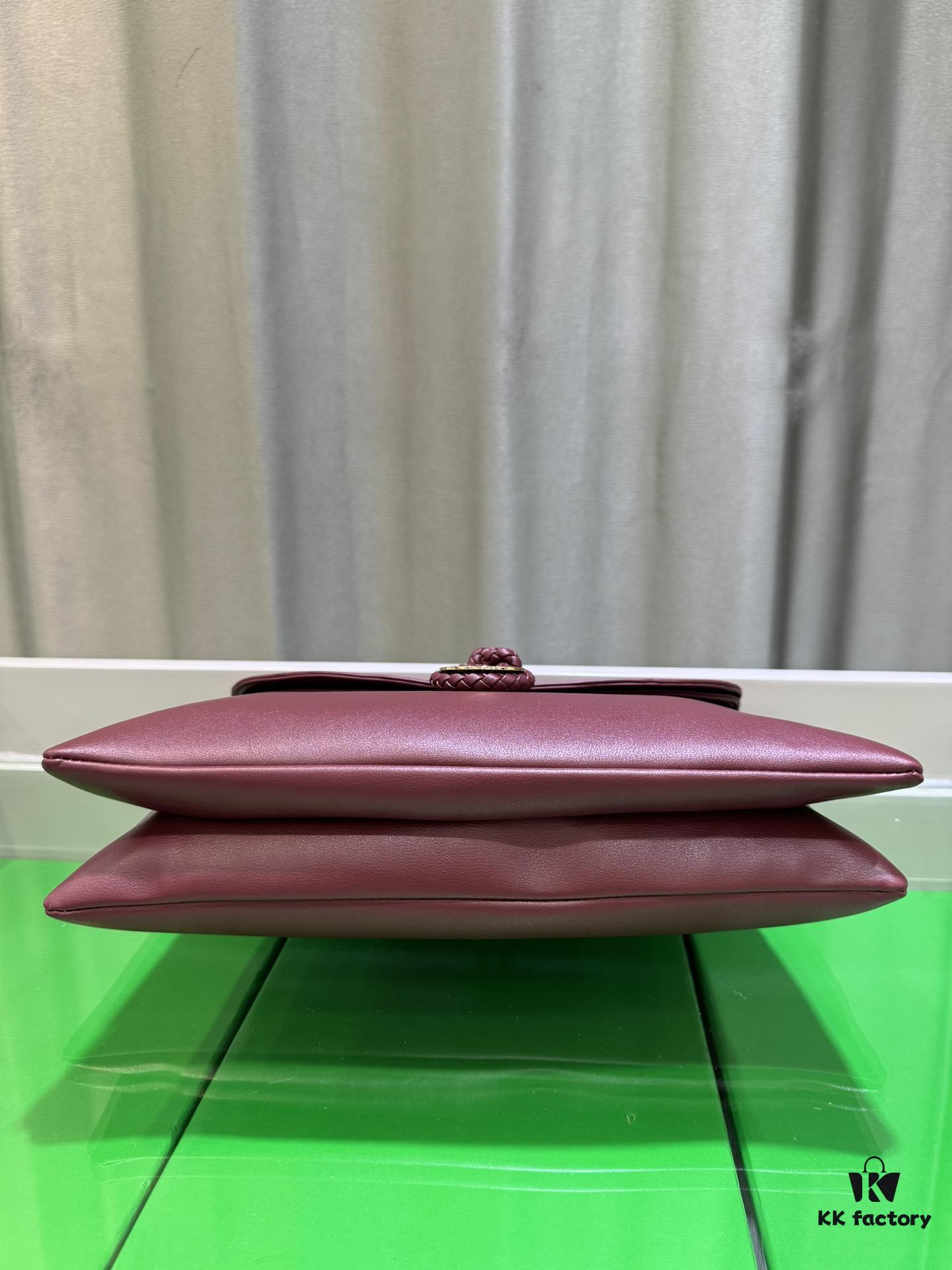 Cowhide Leather Bag, Shu Qi's Same Style BV Handbag! The Epitome of Elegance