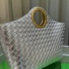 BV Picnic Woven Tote Bag BV Bottega Veneta 24 Early Autumn New Women's Retro Beautiful Handbag