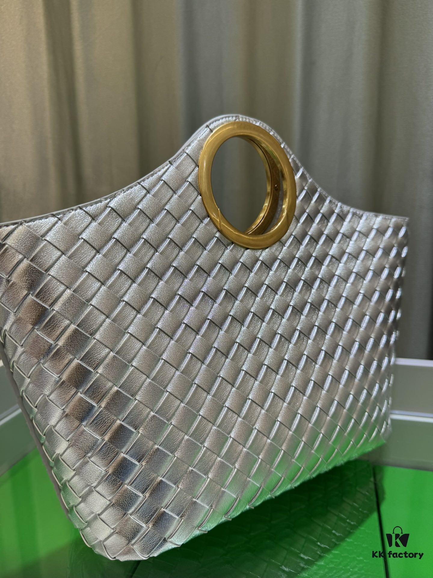 BV Picnic Woven Tote Bag BV Bottega Veneta 24 Early Autumn New Women's Retro Beautiful Handbag