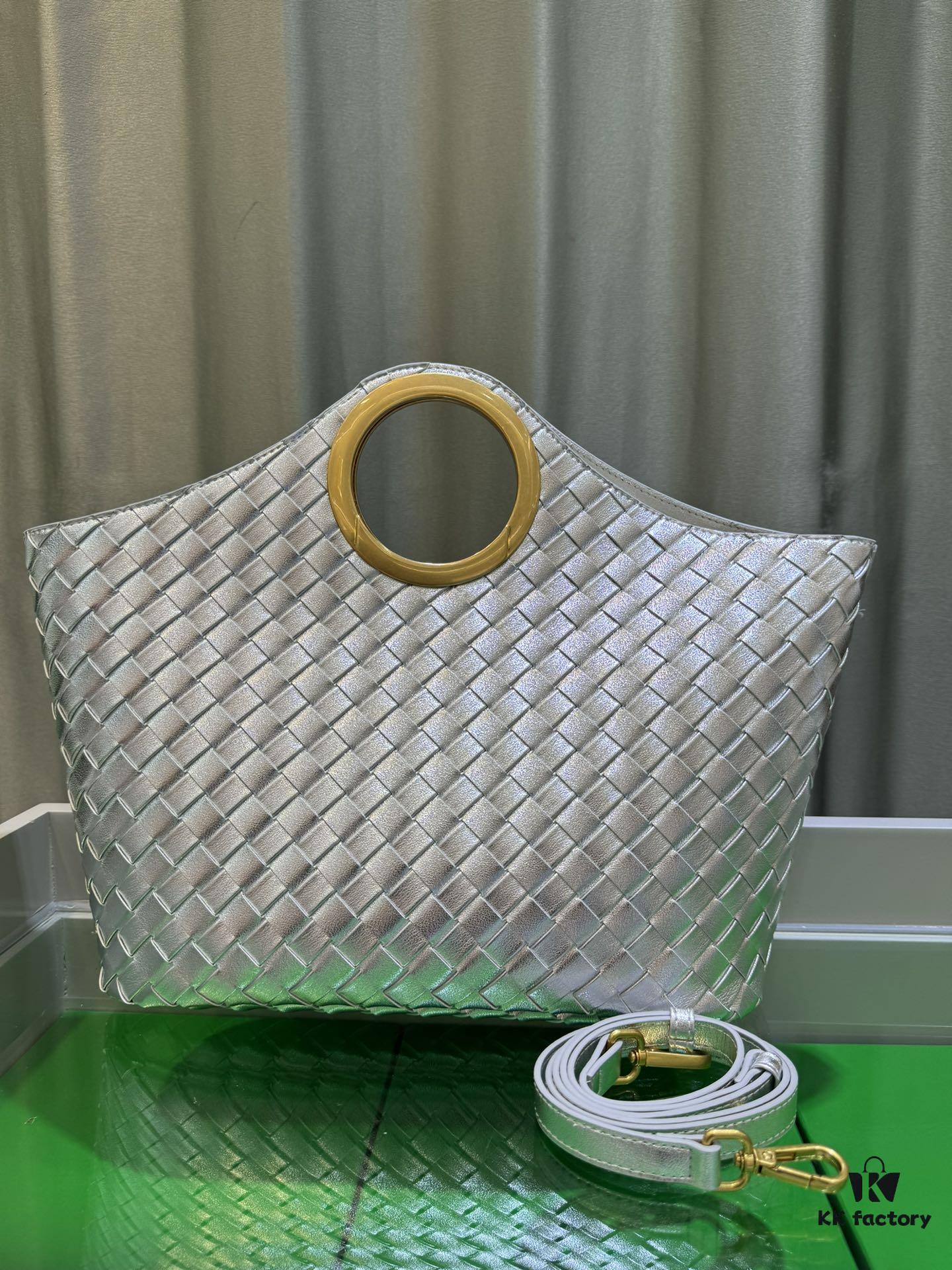 BV Picnic Woven Tote Bag BV Bottega Veneta 24 Early Autumn New Women's Retro Beautiful Handbag